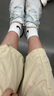 耐克NIKE男女運(yùn)動(dòng)襪 速干透氣籃球襪 短襪三雙裝SX7677-964黑/灰 M 曬單實(shí)拍圖