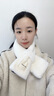 珩昀冬季加厚保暖仿兔毛脖套男士圍巾ins女士假領(lǐng)子毛毛護頸椎圍脖女 布標款*奶白色【1條裝】 曬單實(shí)拍圖