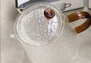 憶壺茶 茶壺玻璃泡茶壺耐高溫加厚大容量水壺家用辦公花茶壺水分離 500ML錘紋玻璃壺+兩品杯 曬單實(shí)拍圖