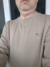 啄木鳥(niǎo)高檔品牌男裝 純棉長(cháng)袖t恤男士圓領(lǐng)衛衣秋季新款純色休閑打底衫T 駝色 170/88A 【115-135斤】 曬單實(shí)拍圖