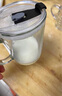 舒齊兒童牛奶杯學(xué)飲杯家用寶寶沖泡奶粉杯帶刻度杯吸管帶把玻璃水杯 曬單實(shí)拍圖