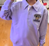 Teenie Weenie Kids小熊童裝25年新款男女童休閑百搭純棉翻領(lǐng)衛衣 紫色 130 cm 曬單實(shí)拍圖