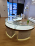 展廳展臺展示臺異形烤漆展示柜科技館體驗桌創(chuàng  )意圓形發(fā)光中島定制 定制更多尺寸顏色款式咨詢(xún)客服 曬單實(shí)拍圖