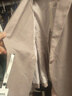 纖莉秀大碼女裝極簡(jiǎn)風(fēng)氣質(zhì)干練百搭顯瘦西裝外套胖mm春裝新款3349 灰粉色 3XL 曬單實(shí)拍圖
