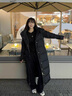 潮衣控2025冬季新款羽絨服鴨絨女加長款超長加厚過膝到腳踝東北超厚 米白色 S 曬單實(shí)拍圖