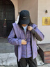 波司登（BOSIDENG）25新款90鵝絨功能軟殼羽絨服男女同款防風(fēng)防水外套B250331320 灰紫色/高級灰|6032/8083|603B M 165/88A 體重約110-120斤 曬單實拍圖