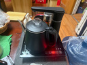 益茶福全自動上水電熱水壺茶臺燒水壺飲水燒水一體機304食品級不銹鋼單壺煮茶壺保溫泡茶壺開水壺煲水壺 CD-S05食品級304不銹鋼黑色 1.2L 曬單實拍圖