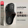名創(chuàng)優(yōu)品（MINISO）洞洞鞋女男夏季外穿沙灘涼鞋防滑厚底踩屎感包頭涼拖鞋骨白38-39 曬單實(shí)拍圖