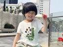 兒童t恤定制兒童畫(huà)畫(huà)作品打印衣服孩子手繪圖衣服涂鴉定制親子裝 白色 量體定制 130cm 【推薦體重45-56斤】 曬單實(shí)拍圖
