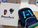 夢樂（MoonRock）書包小學生兒童護脊減負輕便反光防潑水分層1-3年級男孩深藍色 曬單實拍圖