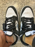 耐克NIKE男子休閑板鞋 DUNK 經(jīng)典緩震運(yùn)動(dòng)鞋 IB3079-100黑白藍(lán)42 曬單實(shí)拍圖
