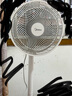 美的（Midea）電風(fēng)扇 家用七葉立式落地扇宿舍臥室輕音節(jié)能搖頭桌面小風(fēng)扇大風(fēng)力空氣循環(huán)風(fēng)扇 SAF30AC  曬單實(shí)拍圖
