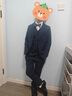 WVD美國品牌套裝新款條紋帥氣兒童西服主持人演出服鋼琴男孩花童禮服條紋西裝+褲+馬甲+領(lǐng)結+胸針春80 常規版90碼建議高-85體重20 曬單實(shí)拍圖