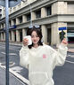 WYKZ品牌聯(lián)名衛(wèi)衣女寬松連帽2025新品潮牌情侶上衣服春秋長(zhǎng)袖T恤男女 024款白色 L (115-130斤) 曬單實(shí)拍圖