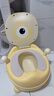 世紀寶貝（babyhood）大眼仔座便器 兒童小馬桶坐便器 男女寶寶便攜小便盆 PU軟墊107黃 曬單實(shí)拍圖
