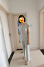 尚都比拉含亞麻通勤套裝女夏季圓領(lǐng)連肩袖收腰襯衫配直筒長(cháng)褲顯瘦兩件套 曬單實(shí)拍圖