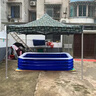 加厚帳篷四腳迷彩棚子雨棚戶外四角大傘遮雨棚擺攤用防雨蓬遮陽(yáng)篷 3*3加粗厚管迷彩篷 4cm特厚 曬單實(shí)拍圖