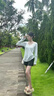 哈魯?shù)纤{(lán)色V領(lǐng)長(zhǎng)袖t恤女2025年新款減齡韓系松弛休閑慵懶感寬松罩衫上衣 藍(lán)白條紋 （微透） M （85-105斤） 曬單實(shí)拍圖