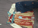 幼歌（YOUGE）嬰幼兒季新中式國風連衣裙甜美可愛玉兔牡丹刺繡漢服裙 綠柳紅花 100 cm 曬單實拍圖