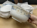 浩雅景德鎮(zhèn)陶瓷米飯碗面碗大容量湯碗高顏值家用 時光漫步6英寸4只裝 曬單實拍圖