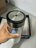 萬(wàn)象（WANXIANG）雙層玻璃杯大容量高顏值簡(jiǎn)約商務(wù)泡茶杯帶蓋高硼硅玻璃杯車(chē)載便攜 V49RL-鈦黑亮480ml 曬單實(shí)拍圖