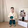 G.DUCKKIDS小黃鴨童裝男童套裝春秋2024新款兒童衣服男孩帥氣小熊襯衣兩件套 咖啡色 90 建議1~2歲【 80-90cm】cm 曬單實(shí)拍圖