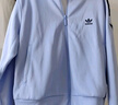 adidas復古風(fēng)針織休閑運動(dòng)立領(lǐng)夾克外套女秋季阿迪達斯官方三葉草 淡藍色/黑色 (偏小，推薦買(mǎi)大1碼)   S 曬單實(shí)拍圖