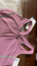 駱駝（CAMEL）運(yùn)動內(nèi)衣女跑步瑜伽健身外穿背心文胸 J0S1QL9905 流沙紫 XL 曬單實拍圖