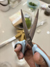 京迭剪刀廚房強力雞骨剪不銹鋼殺魚用剪刀食物剪烤肉蔬菜多功能廚房剪 廚房家用剪【黑色】 曬單實拍圖