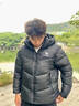 駱駝火山PRO鵝絨服情侶款面包服2025新款鵝絨速暖羽絨服連帽防風(fēng)外套 幻影黑 L 曬單實(shí)拍圖