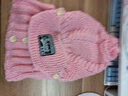 察今帽子女冬季針織保暖毛線(xiàn)帽圍脖口罩一體圍巾帽護耳騎車(chē)防風(fēng)套頭帽 粉色【護耳防風(fēng)/加絨加厚】 曬單實(shí)拍圖