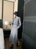 AIGOUGRT連衣裙女時(shí)尚韓系氣質(zhì)長(cháng)袖衛衣兩件套裝裙子女2025年秋季新款女裝 灰色 L 曬單實(shí)拍圖