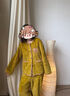 朵朵·可可25秋冬季新款加厚親膚保暖雙面絨寬松女家居服睡衣套裝 暗黃 M (160) 曬單實(shí)拍圖