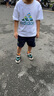 adidas新款短袖套裝短褲T恤運(yùn)動(dòng)休閑戶外兩件套男女學(xué)生小童IT8777 JF3854 116 曬單實(shí)拍圖