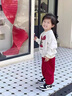 G.DUCKKIDS小黃鴨童裝女童春秋套裝2025洋氣新款小女孩衣服兒童衛(wèi)衣兩件套 黃色 90 cm 曬單實(shí)拍圖