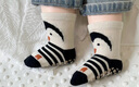 寶寶地板襪春秋薄款男寶防滑嬰兒棉中筒兒童學(xué)步襪夏季游樂(lè )場(chǎng)襪 【企鵝+斑點(diǎn)狗】 2雙 1-3歲 (M) 曬單實(shí)拍圖