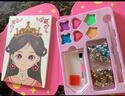 親巴貝公主化妝包玩具貼紙書DIY兒童手工制作換裝3-6歲女童女孩生日禮物 曬單實拍圖