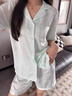 衣品元波點(diǎn)綠色kitty貓冰絲高級(jí)卡通睡衣女款2025夏新款短袖短褲家居服 薄荷綠 【短袖+短褲】 M (80-100斤） 曬單實(shí)拍圖
