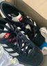 adidas「T頭鞋」STADT經(jīng)典時(shí)尚薄底運(yùn)動(dòng)板鞋男女阿迪達(dá)斯三葉草   黑色/漢玉白/淺猩紅   40.5 曬單實(shí)拍圖