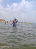 梵迪拉（F.DYRAA）泳衣女顯瘦溫泉連衣裙保守媽媽款中老年人泳裝四件套11701藍色3XL 曬單實(shí)拍圖