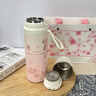 BEMEGA英國純鈦櫻花保溫杯女士高顏值2025新款鈦杯大容量便攜泡茶水杯子 櫻花粉(雙層純鈦 一杯三飲) 曬單實(shí)拍圖