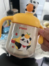 貝親（Pigeon）兒童牛奶杯1-3歲寶寶喝水喝奶PPSU直飲奶瓶雙吸管水杯 黃色330ml 曬單實(shí)拍圖
