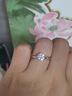 I DO鉑金PT950鉆戒1克拉通靈六爪培育鉆石戒指求婚訂婚結婚送女友禮物 通靈六爪1克拉鉆 13號 曬單實拍圖