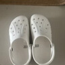 crocs卡駱馳洞洞鞋貝雅男鞋女鞋輕便耐磨一腳蹬拖鞋休閑鞋|10126 白-100 36 /37(220mm) 曬單實(shí)拍圖
