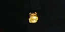 周六福3D硬金足金黃金轉(zhuǎn)運珠男女款招財貓定價A1610417 約0.76g生日禮物 曬單實拍圖