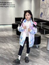 G.DUCKKIDS兒童羽絨服女童中長(zhǎng)款2024新款洋氣免洗小童加厚白鴨絨女寶寶外套 愛莎漸變粉 免洗 130 cm 尺碼偏大，輕勿貪大 曬單實(shí)拍圖
