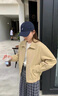 UR2025秋季新款女裝琥珀流光風(fēng)休閑收腰短款外套UYL150127 卡其 (偏寬松) M 曬單實(shí)拍圖