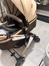 美娜多兒童高景觀嬰兒推車0-3-6歲用可坐可躺帶減震遛娃車神器折疊輕便 豪華版卡其+可坐可躺+折疊+禮包 曬單實拍圖
