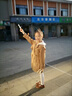 G. DUCKKIDS童裝女童外套春秋2025新款兒童衣服洋氣雙排扣連帽風(fēng)衣女孩秋裝 卡其色 130 尺碼7~8歲【120-130cm】 曬單實(shí)拍圖