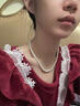 DAISY DREAM官方正品施家珍珠項鏈女氣質(zhì)毛衣鏈小米粒珍珠頸鏈鎖骨鏈脖子配飾 【6mm珍珠】磁吸扣項鏈總長45cm 曬單實拍圖